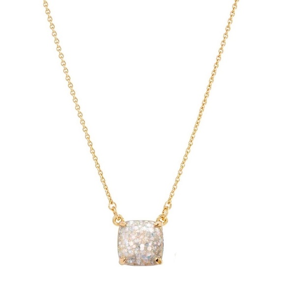 KATE SPADE • Gold Mini Cause A Stir Opalescent Glitter Necklace - Picture 1 of 4